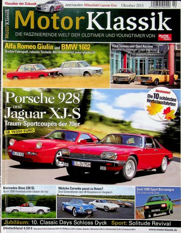 Deckblatt Motor Klassik (10/2015)